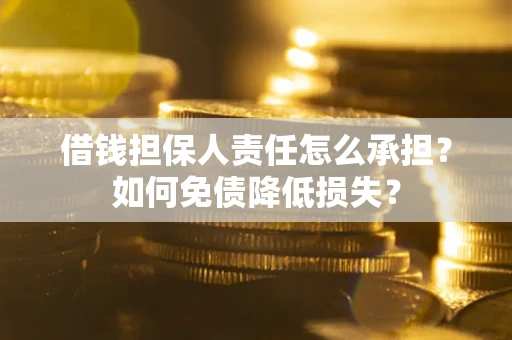 北京借钱担保人责任怎么承担？如何免债降低损失？