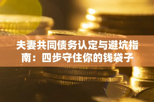北京夫妻共同债务认定与避坑指南：四步守住你的钱袋子